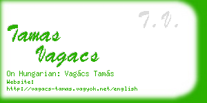 tamas vagacs business card