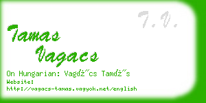tamas vagacs business card